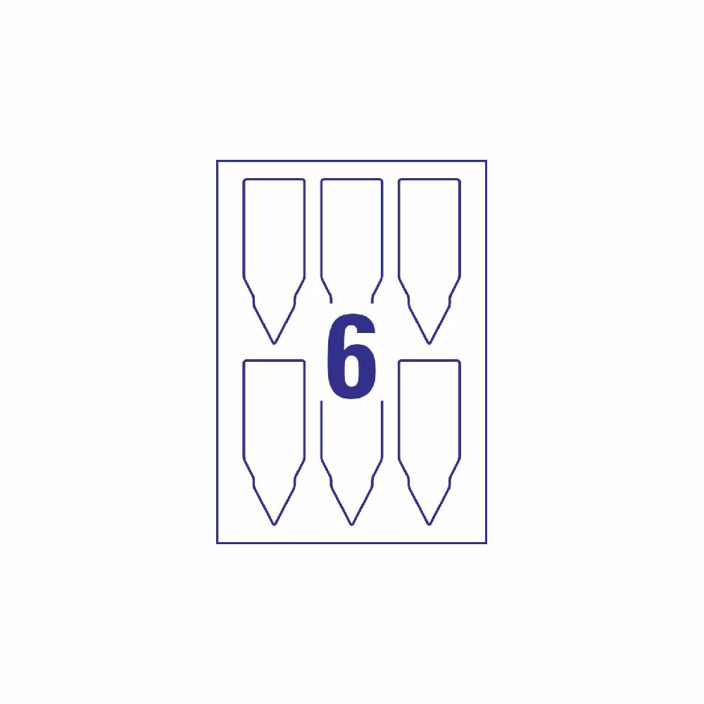 Etikett AVERY T3006-10 128x47 mm kertészeti faiskolai címke fólia 60 címke/csomag