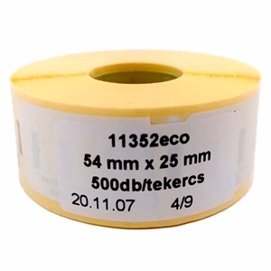 Etikett DYMO Label Writer 25x54 mm 500 darabos Etikett DYMO Label Writer 25x54 mm 500 darabos