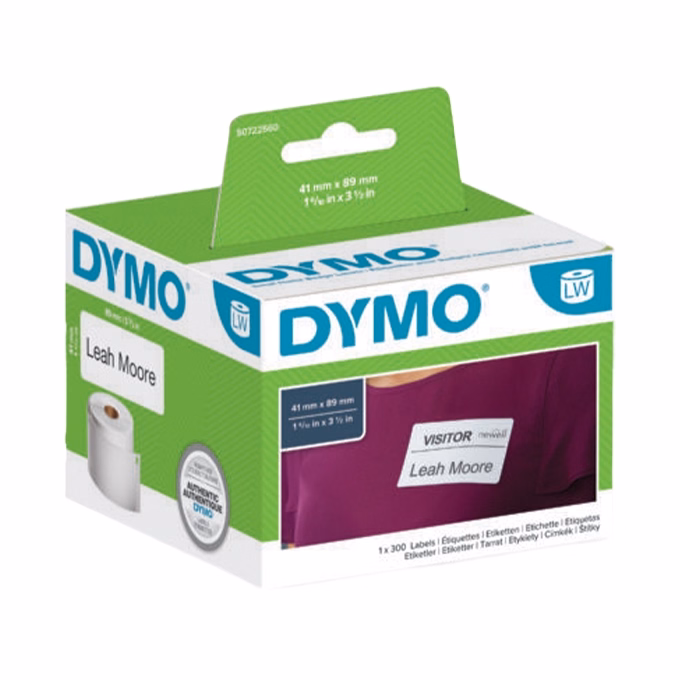 Etikett DYMO Label Writer 41x89 mm 300 darabos