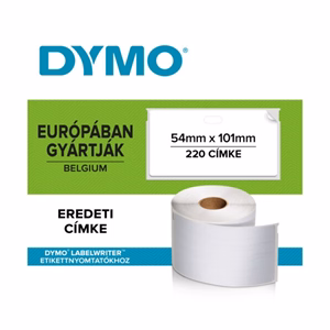 Etikett DYMO Label Writer 54x101 mm fehér 220 darabos