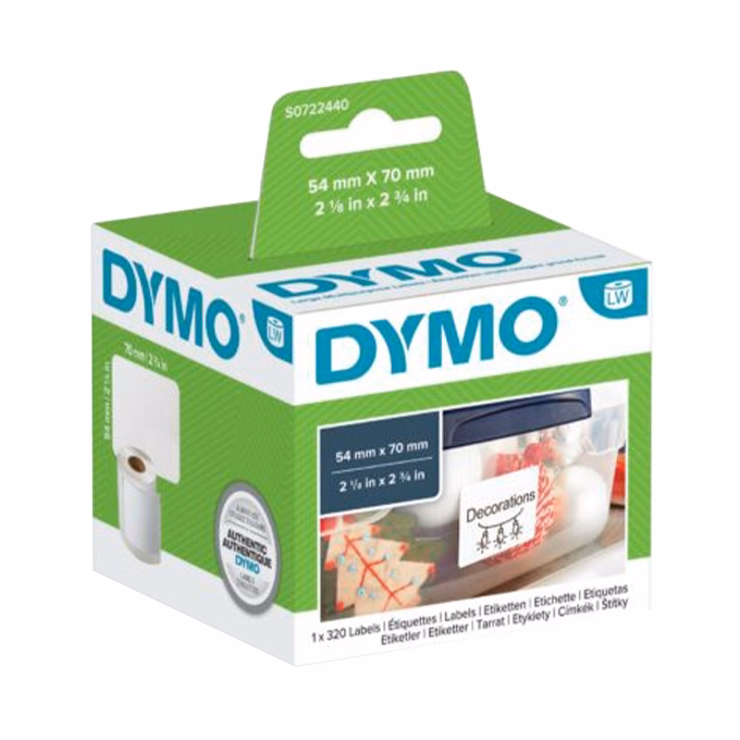 Etikett DYMO Label Writer 54x70 mm 320 darabos