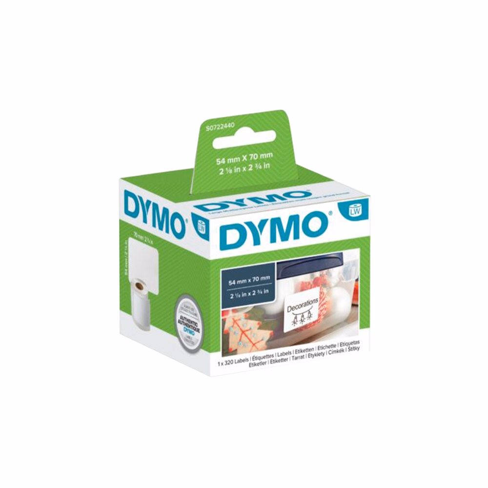 Etikett DYMO Label Writer 54x70 mm 320 darabos