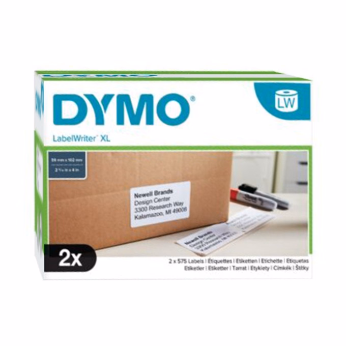 Etikett DYMO Label Writer 59x102 mm 2 tekecs/doboz
