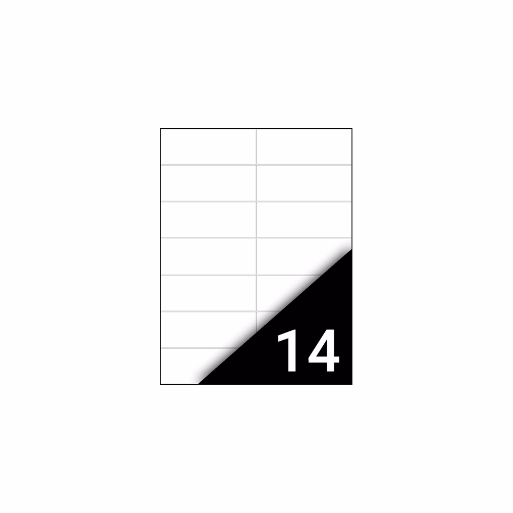 Etikett FORTUNA 105x42,4mm univerzális 1400 címke/doboz 100 ív/doboz