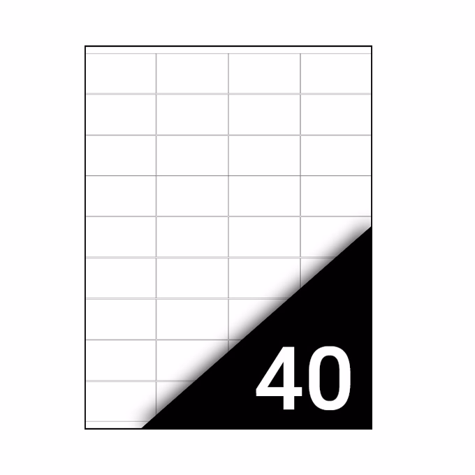 Etikett FORTUNA 48,5x25,4mm univerzális 4000 címke/doboz 100 ív/doboz