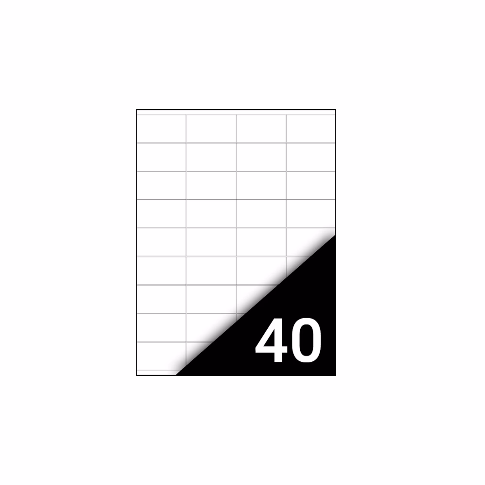 Etikett FORTUNA 48,5x25,4mm univerzális 4000 címke/doboz 100 ív/doboz