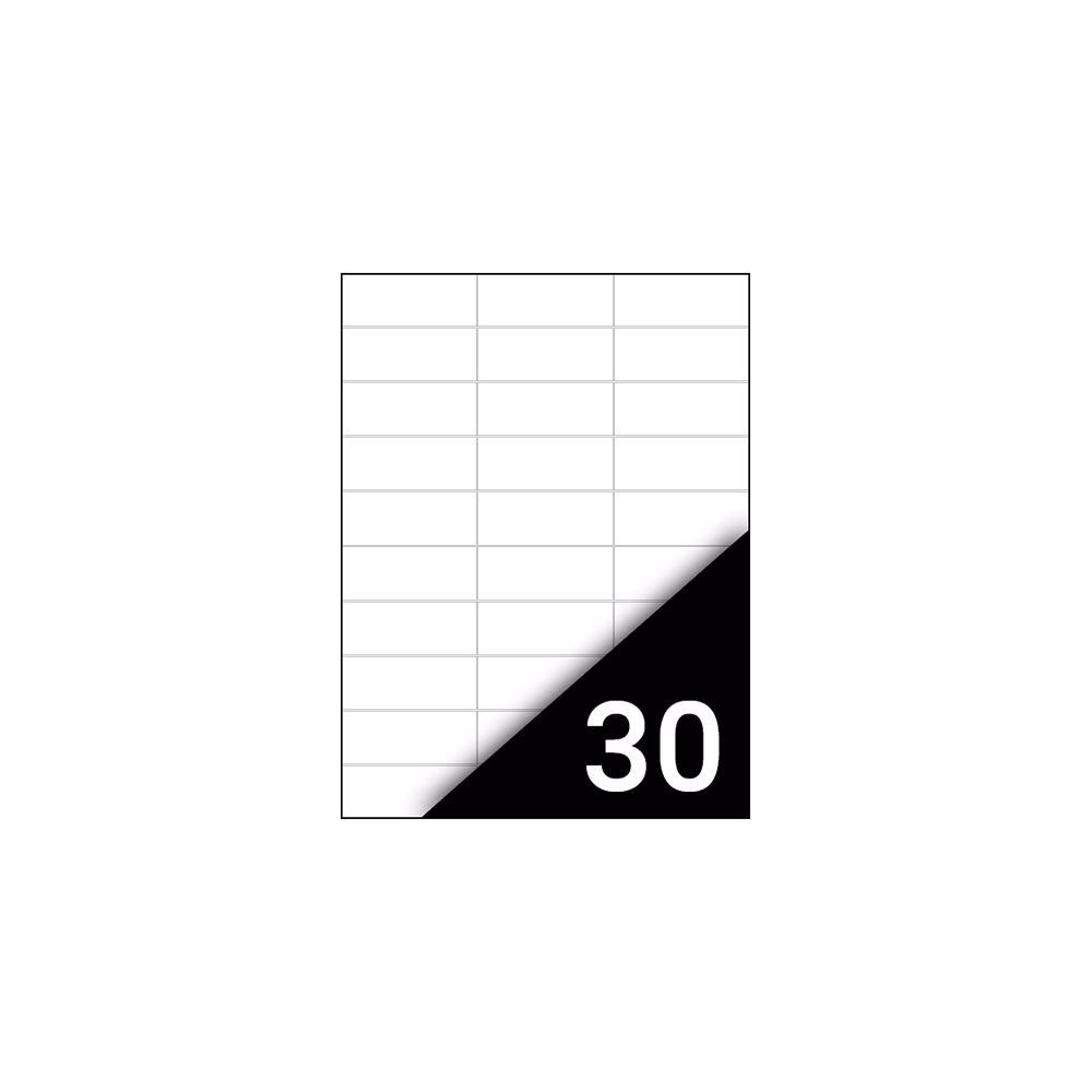 Etikett FORTUNA 70x29,6mm univerzális 3000 címke/doboz 100 ív/doboz