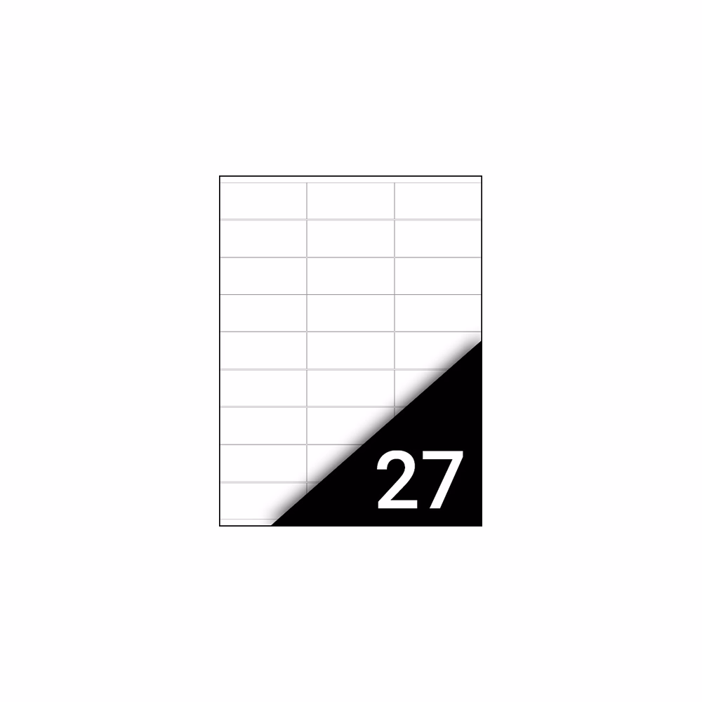 Etikett FORTUNA 70x31mm univerzális 2700 címke/doboz 100 ív/doboz
