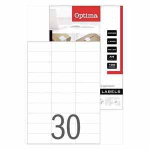 Etikett OPTIMA 32085 70x29,7mm 3000 címke/doboz 100 ív/doboz