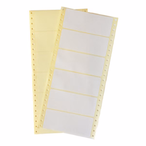 Etikett leporellós 120x48 mm egypályás 3000 címke/doboz