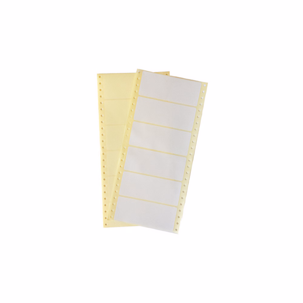 Etikett leporellós 120x48 mm egypályás 3000 címke/doboz