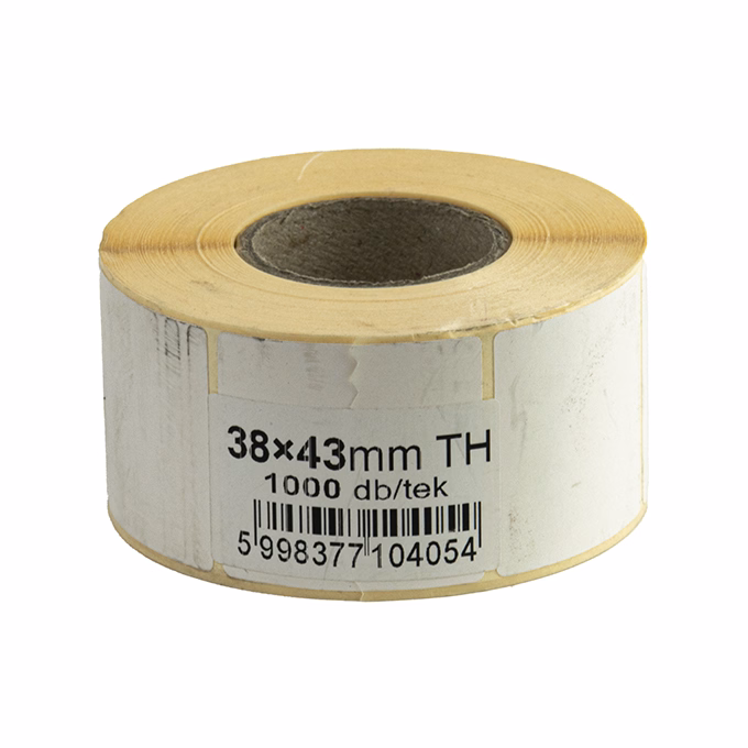 Etikett tekercses thermo 43X38mm