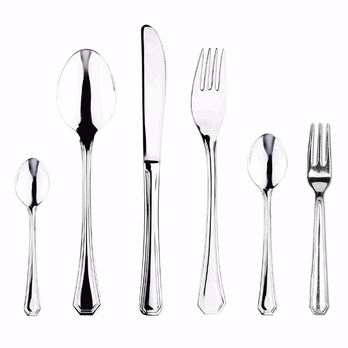 Evőeszköz szett OKTAGONAL rozsdamentes acél 24 darabos