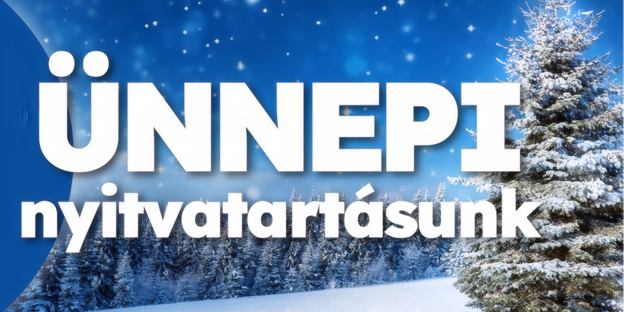 Évvégi nyitvatartási- és kiszállítási rend