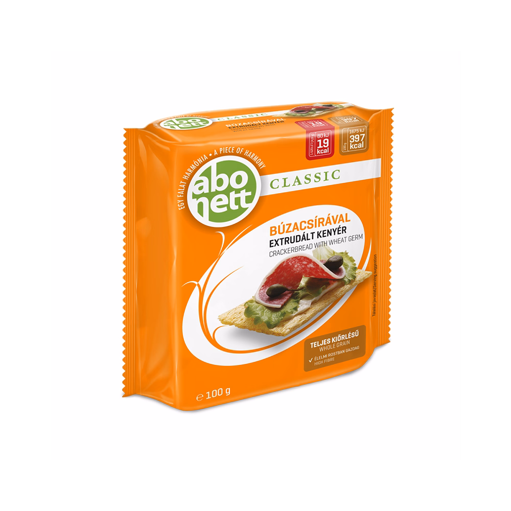 Extrudált kenyér ABONETT búzacsírával 100 g