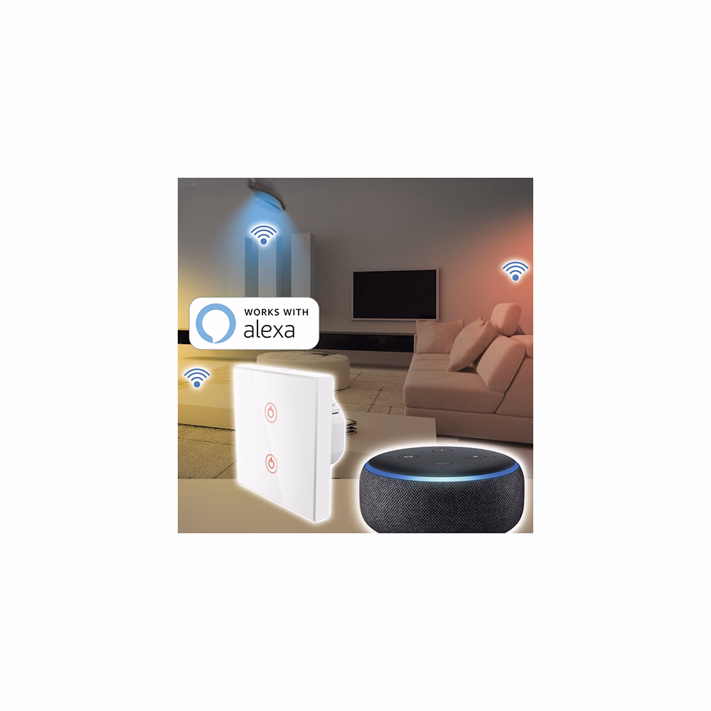 Fali kapcsoló HAMA beépíthető okos WIFI