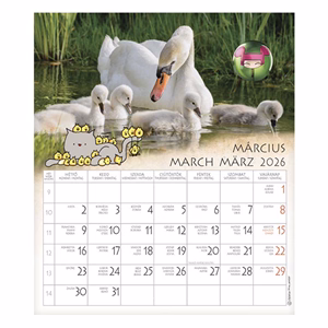 Falinaptár CSG 190x220mm álló Én és a barátaim 2026.