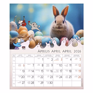 Falinaptár CSG 190x220mm álló Én és a barátaim 2026.