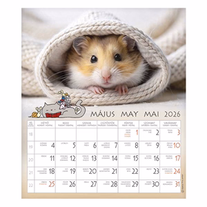 Falinaptár CSG 190x220mm álló Én és a barátaim 2026.