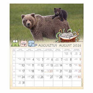 Falinaptár CSG 190x220mm álló Én és a barátaim 2026.