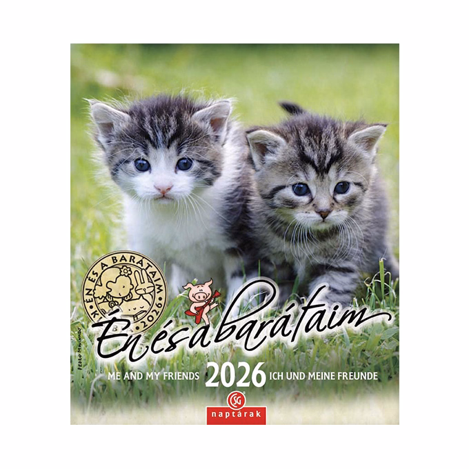 Falinaptár CSG 190x220mm álló Én és a barátaim 2026.