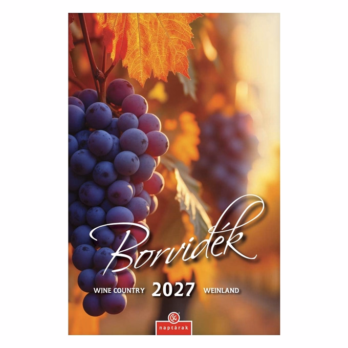 Falinaptár CSG 210x320mm álló Borvidék 2027