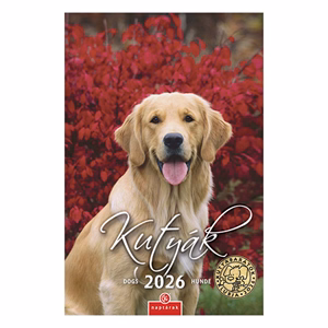 Falinaptár CSG 210x320mm álló Kutyák 2026.