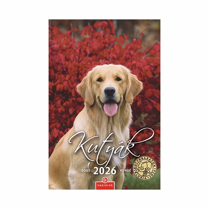 Falinaptár CSG 210x320mm álló Kutyák 2026.