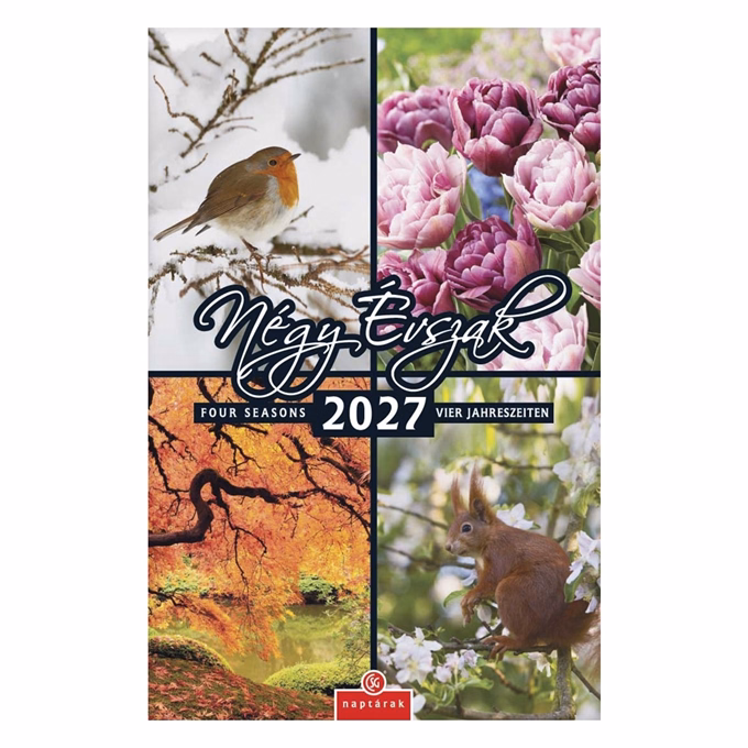 Falinaptár CSG 210x320mm álló Négy évszak 2027