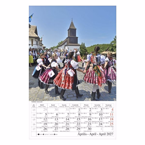 Falinaptár CSG 210x320mm álló Országjáró 2027