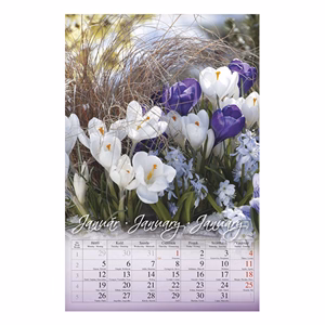 Falinaptár CSG 210x320mm álló Virág 2026.