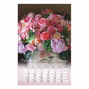 Falinaptár CSG 210x320mm álló Virág 2026.