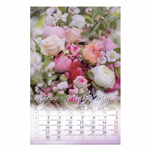 Falinaptár CSG 210x320mm álló Virág 2026.