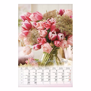 Falinaptár CSG 210x320mm álló Virág 2026.