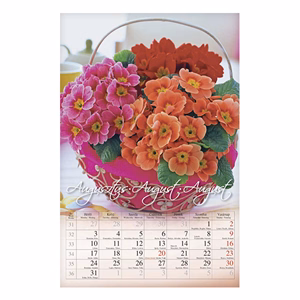 Falinaptár CSG 210x320mm álló Virág 2026.