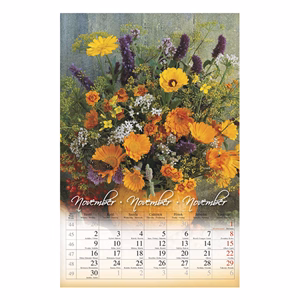 Falinaptár CSG 210x320mm álló Virág 2026.