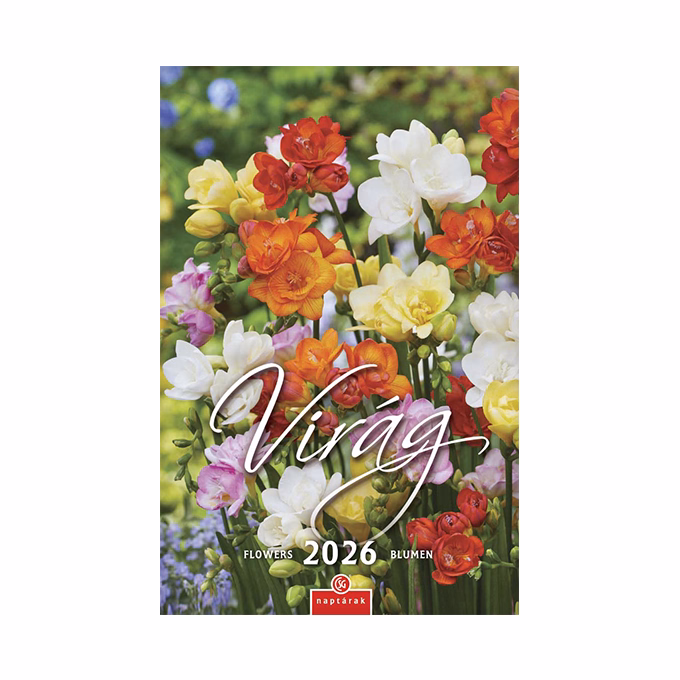 Falinaptár CSG 210x320mm álló Virág 2026.