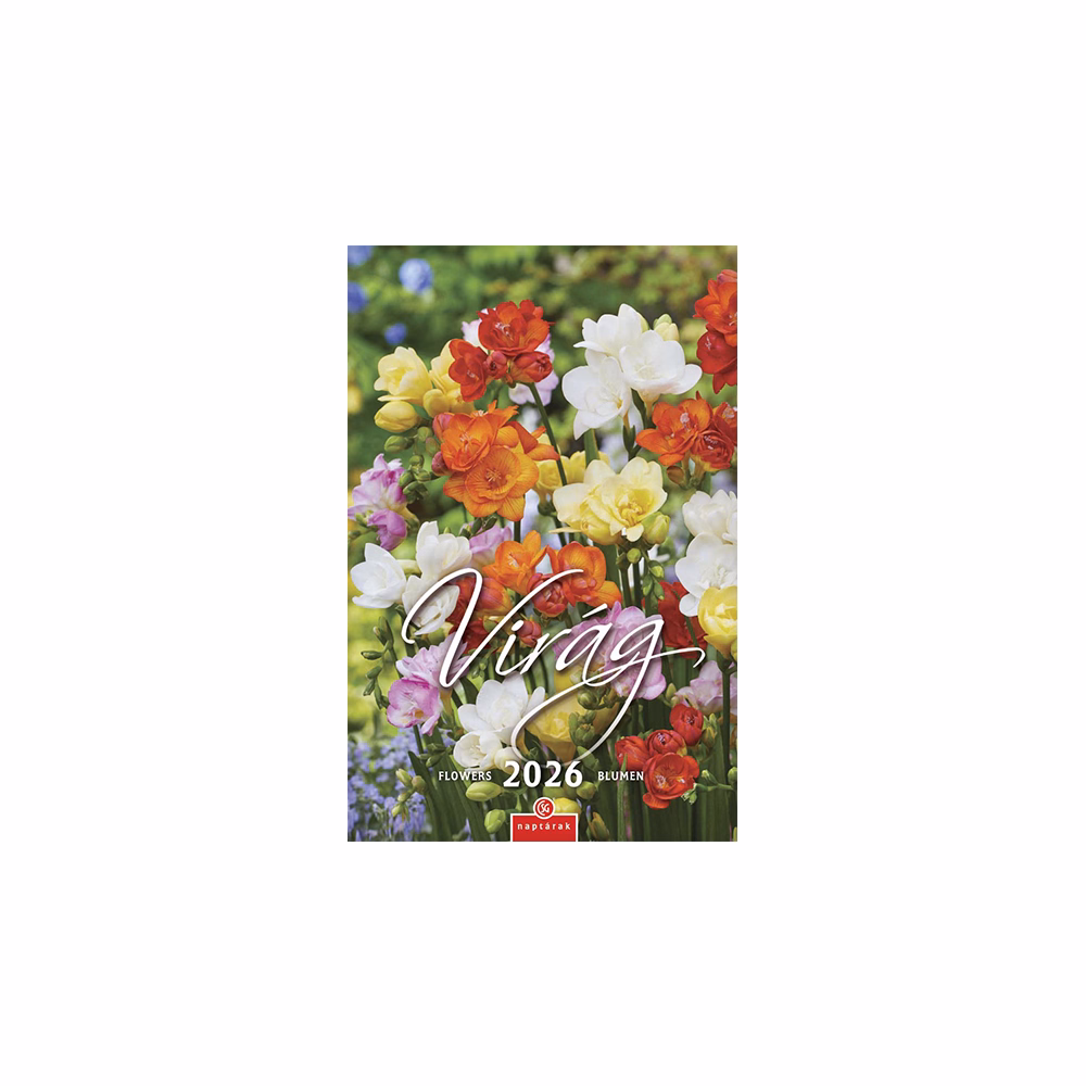 Falinaptár CSG 210x320mm álló Virág 2026.
