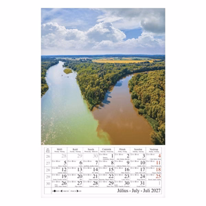 Falinaptár CSG 210x320mm álló Vizeink világa 2027