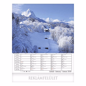 Falinaptár CSG 300x340mm álló Alpok 2026.