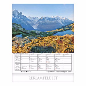 Falinaptár CSG 300x340mm álló Alpok 2026.