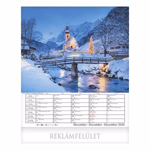 Falinaptár CSG 300x340mm álló Alpok 2026.