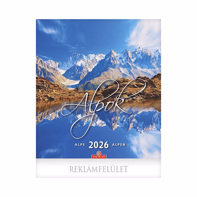 Falinaptár CSG 300x340mm álló Alpok 2026.