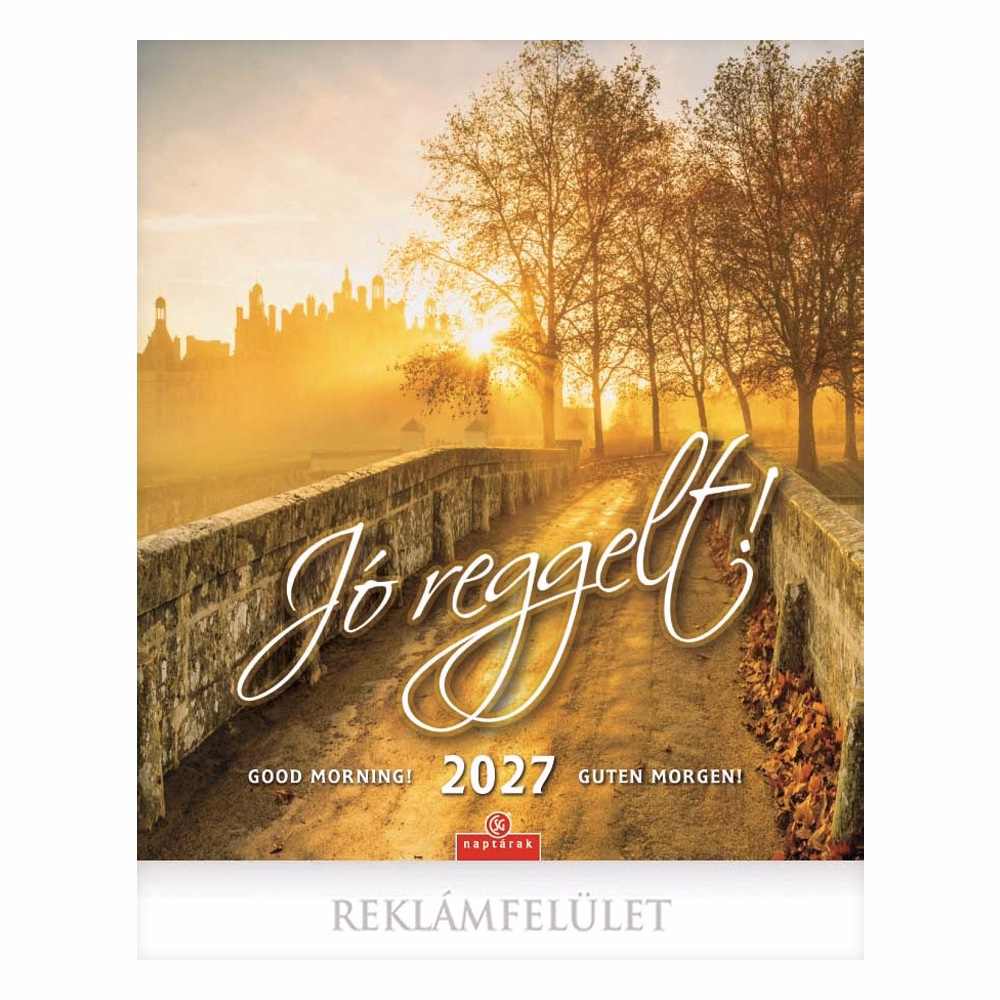 Falinaptár CSG 300x340mm álló Jó reggelt! 2027