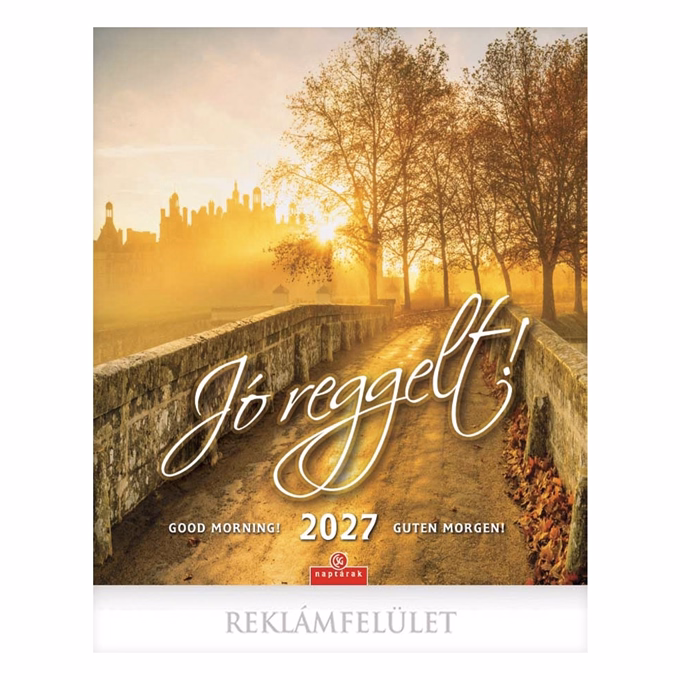 Falinaptár CSG 300x340mm álló Jó reggelt! 2027