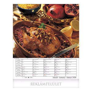 Falinaptár CSG 300x340mm álló Nemzetközi konyha 2026.