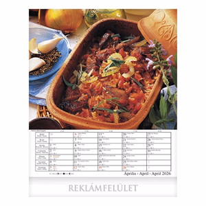 Falinaptár CSG 300x340mm álló Nemzetközi konyha 2026.