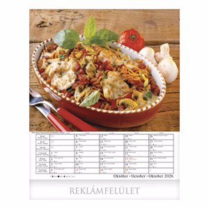 Falinaptár CSG 300x340mm álló Nemzetközi konyha 2026.