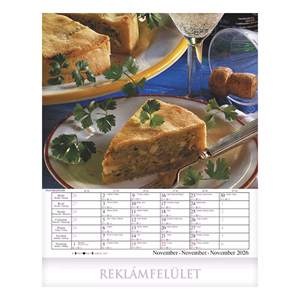 Falinaptár CSG 300x340mm álló Nemzetközi konyha 2026.