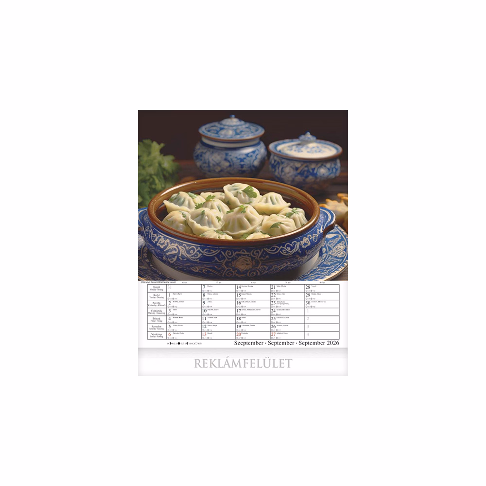 Falinaptár CSG 300x340mm álló Nemzetközi konyha 2026.